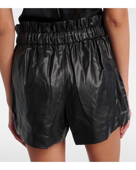 Isabel Marant Black Naline High-Rise Shorts