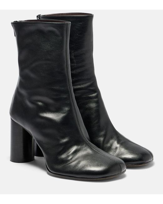 Phoebe Philo Black Leather Ankle Boots