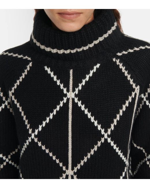 Bogner Black Solange Cashmere Turtleneck Sweater