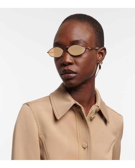 Fendi Natural Ovale Sonnenbrille