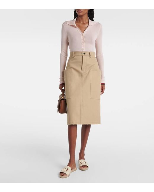 Sandali Espadrillas Cut di Gucci in Natural