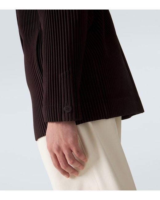 Homme Plissé Issey Miyake Black Tailored Pleats 2 Blazer for men