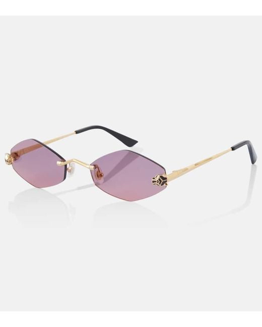Cartier Pink Sonnenbrille Panthere De Cartier