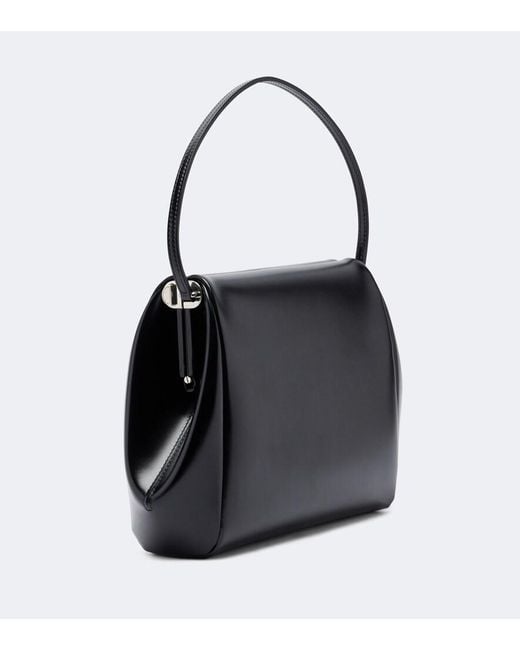 Calvin Klein Black Tina Small Leather Shoulder Bag