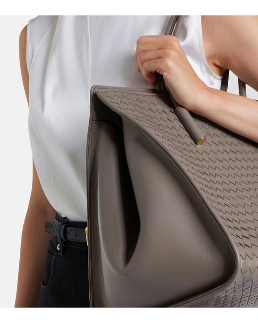Bottega Veneta Brown Tote Bag Barbara Medium Aus Leder