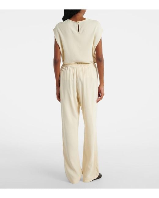 Asceno Natural Aurelia Wide-Leg Pants