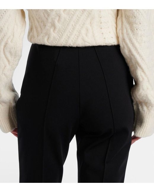 Saint Laurent Black Jersey Stirrup Leggings