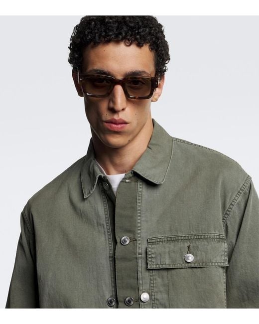 sato Multicolor Cervantes Tortoiseshell Rectangular Sunglasses for men