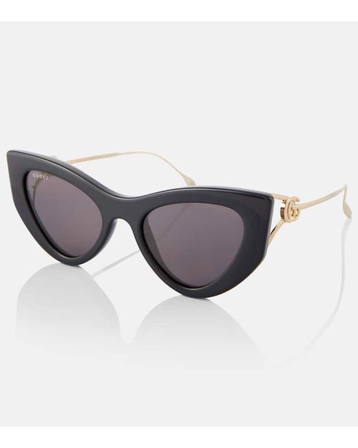 Gafas de sol cat-eye con Double G Gucci de color Brown