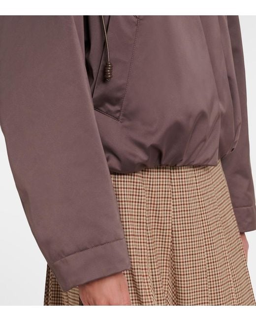 Moncler Brown Chevreuil Hooded Blouson Jacket