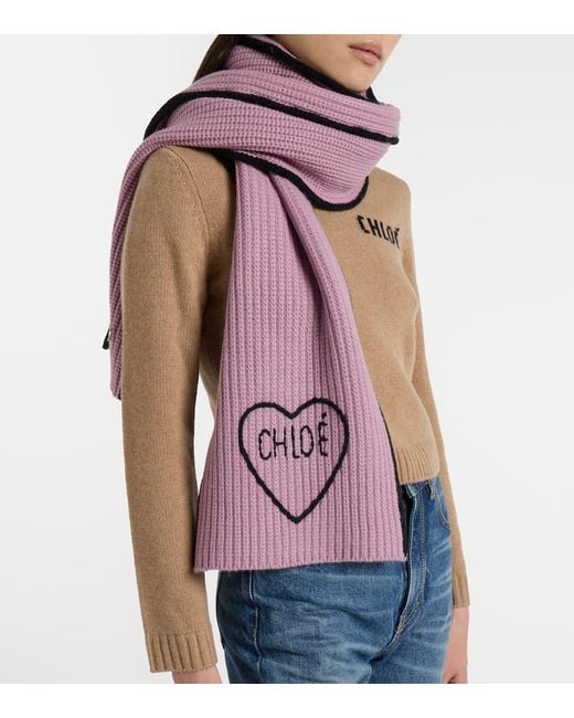 Sciarpa Encour di Chloé in Purple