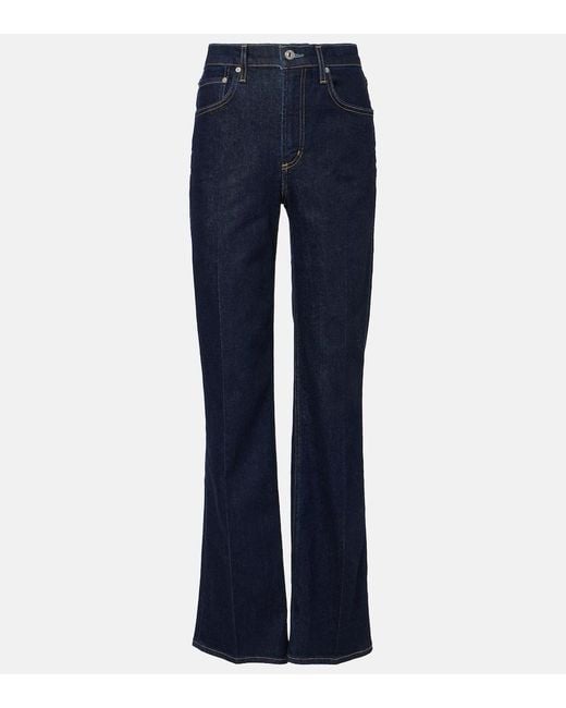 Citizens of Humanity Blue Vidia High-Rise Flared Jeans