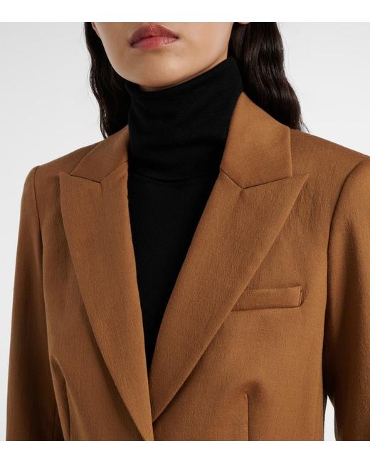 Blazer Izara De Lana Veronica Beard de color Brown
