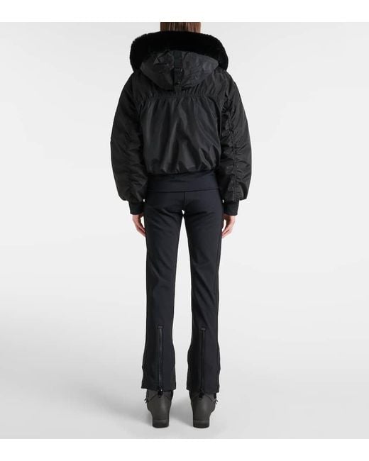 Goldbergh Black Skijacke Jeanne Mit Faux Fur