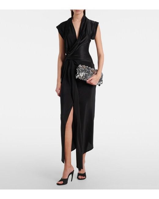 Rabanne White Sparkle Sequined Shoulder Bag