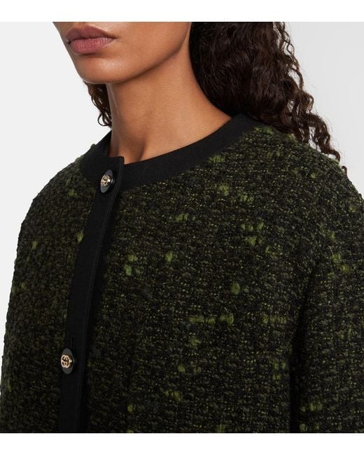 Gucci Black Wool-Blend Coat