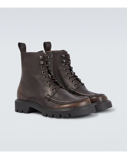 Loewe Schnuerstiefel Sierra Aus Leder in Brown für Herren