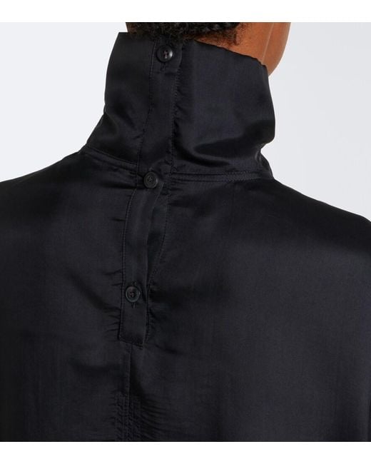 Rick Owens Black Jumbo Printed Cropped Top