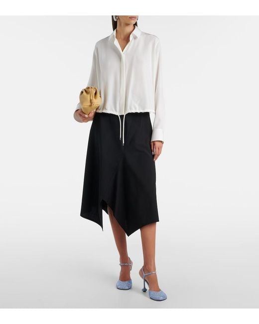 Loewe White Silk Top