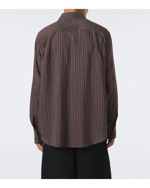 Studio Nicholson Brown View Striped Shirt for men