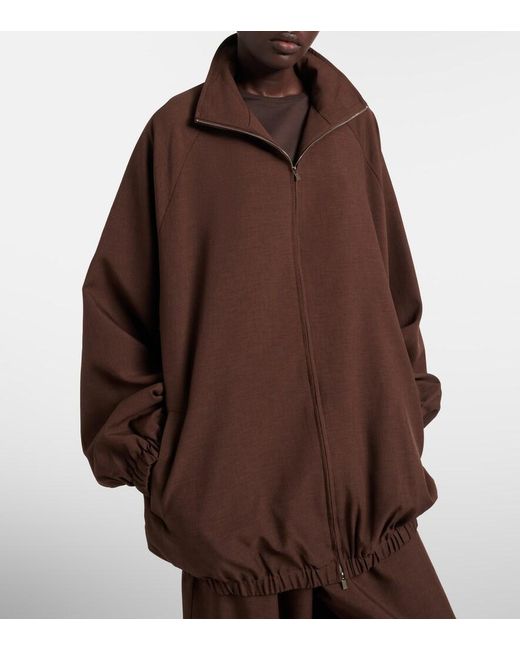 Frankie Shop Brown Baxter Oversized Blouson