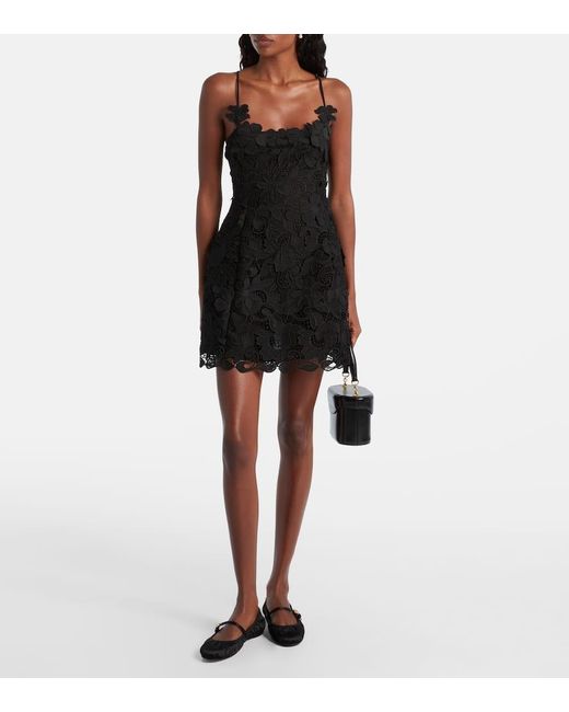 Blumarine Black Minikleid Aus Spitze
