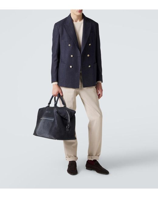 Borsa Da Viaggio di Kiton in Black da Uomo