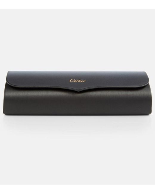 Cartier Blue Panthere De Cartier Round Sunglasses