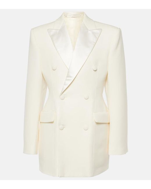 Wardrobe NYC White Wool Blazer Minidress