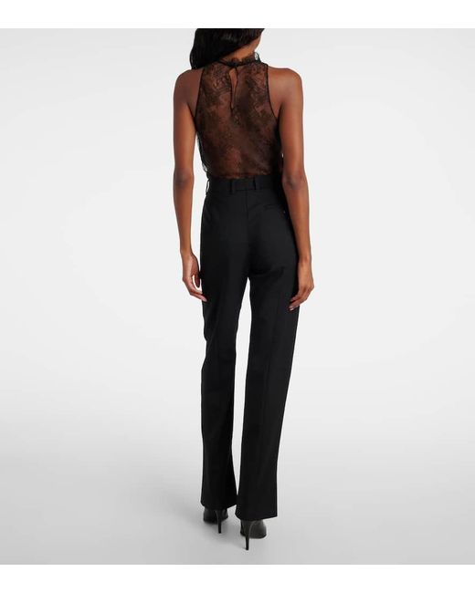 Alexander McQueen Blue Wool Gabardine Suit Pants