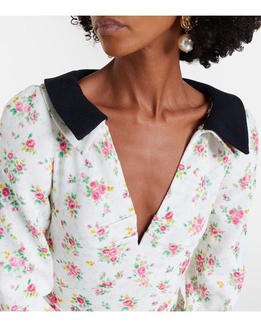 ShuShu/Tong Natural Floral Midi Dress