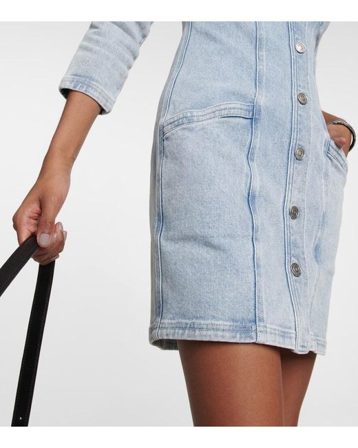 Isabel Marant Blue Vona Denim Minidress
