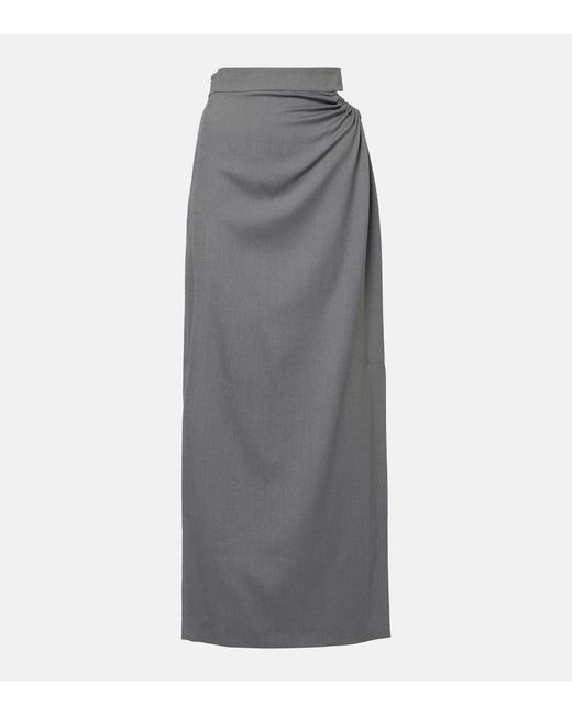 Max Mara Gray Wool Skirt