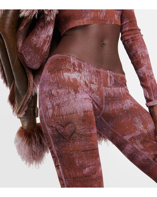 Jean Paul Gaultier X Knwls Printed Flared leggings