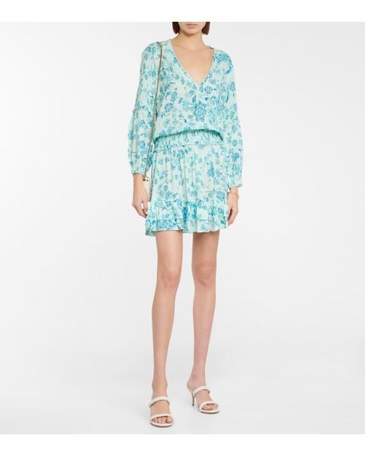 Poupette Blue Bedrucktes Minikleid Ilona