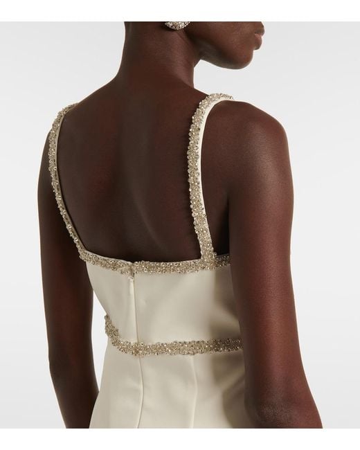 Rebecca Vallance White Lia Embellished Minidress
