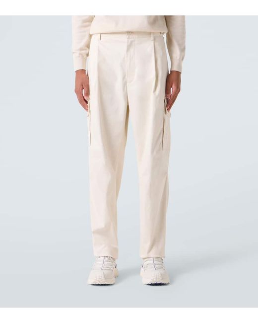 Moncler Cargohose Aus Einem Baumwollgemisch in Natural für Herren