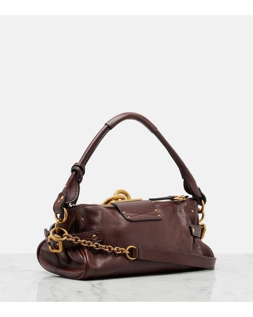 Chloé Purple Paddington Small Leather Shoulder Bag