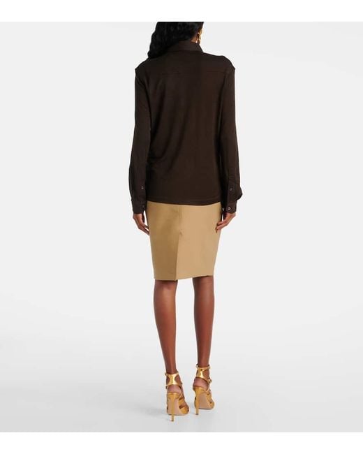 Tom Ford Black Jersey Top