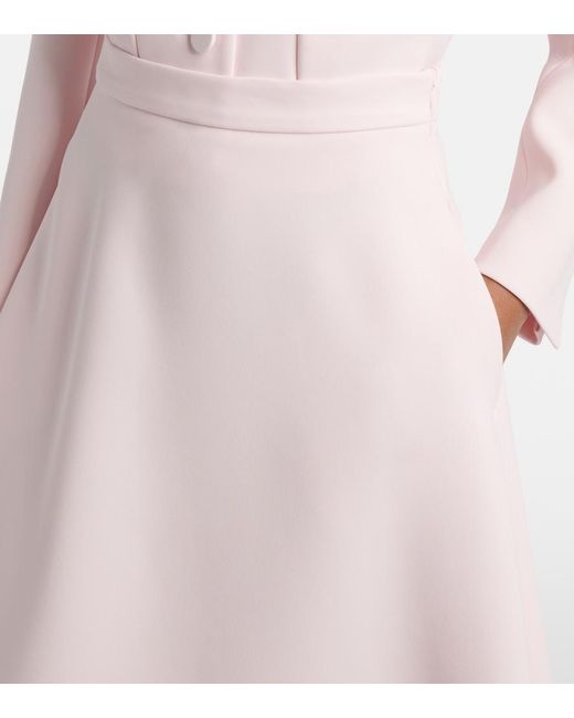 Max Mara Pink Girante Midi Skirt