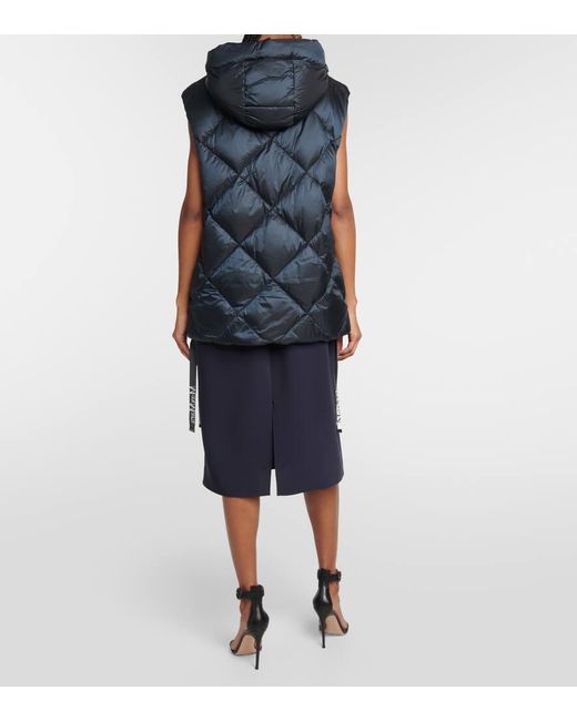 Max Mara Blue The Cube Tresse Quilted Vest