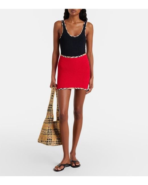 Burberry Red X Hunza G Devyn Beach Cover-Up