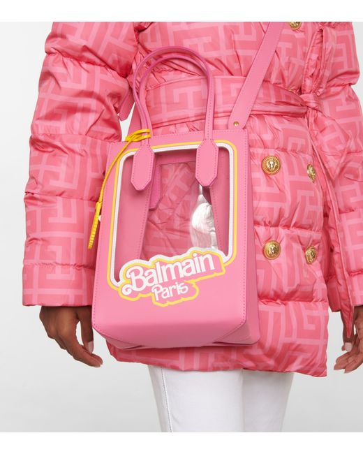 Balmain x Barbie Pink x Yellow Leather Mini Chain Crossbody Flap Bag S –  Bagriculture