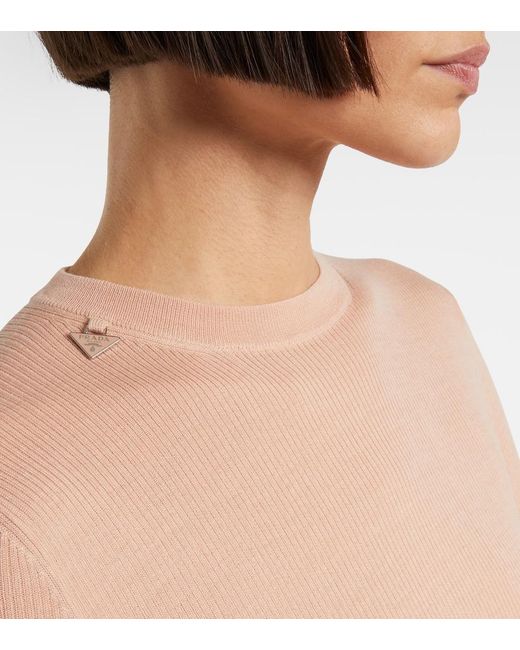 Prada Pink Virgin Wool Sweater