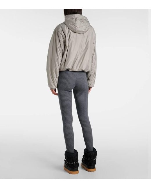 Miu Miu Gray Wattierte Jacke