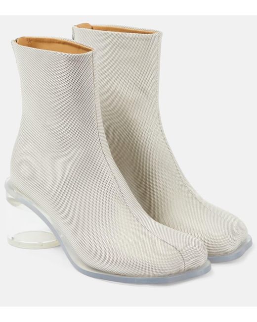 MM6 by Maison Martin Margiela Natural Ankle Boots Anatomic