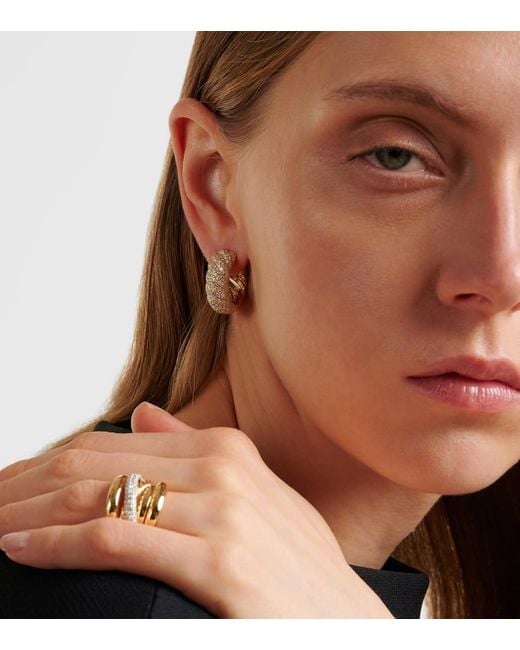 Orecchini Sculpted Cable di David Yurman in White