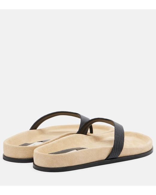 Totême Natural Leather Thong Sandals