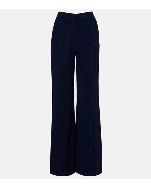 Elie Saab Blue Wide-Leg Pants