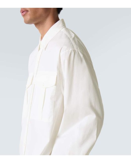 Chemise Oversize En Coton Dries Van Noten pour homme en coloris White